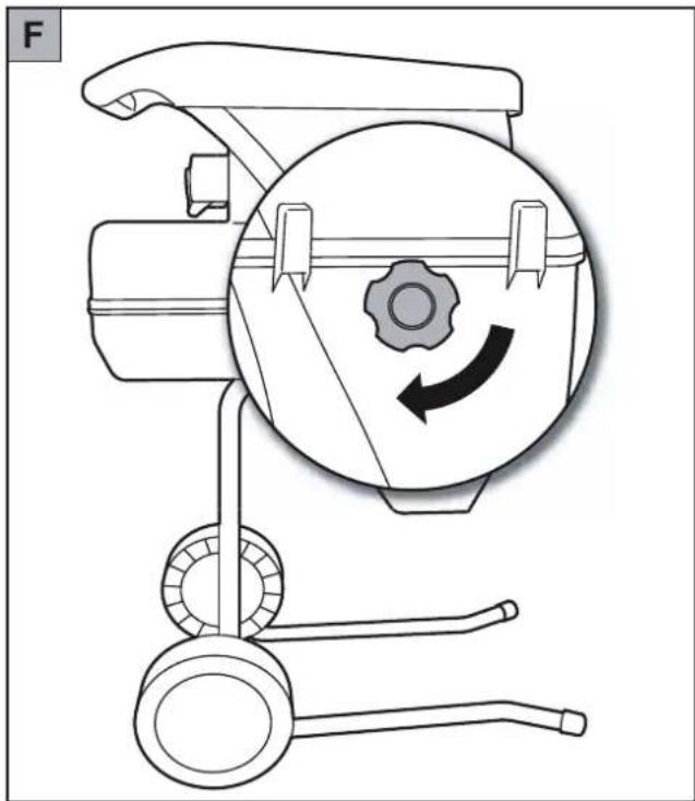 Wolf Garten SDL 2500 - Einstellung des Schneidwerks F - 1