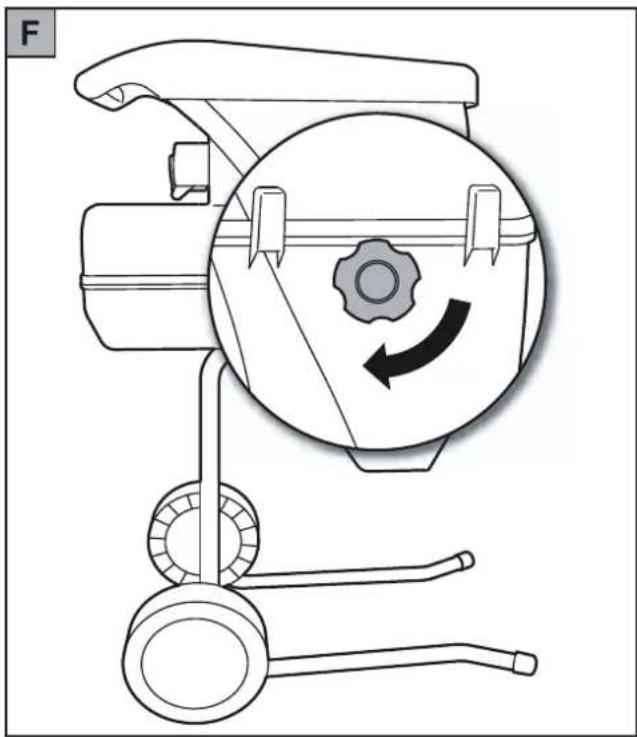 Wolf Garten SDL 2500 - Regolazione del gruppo di taglio F - 2