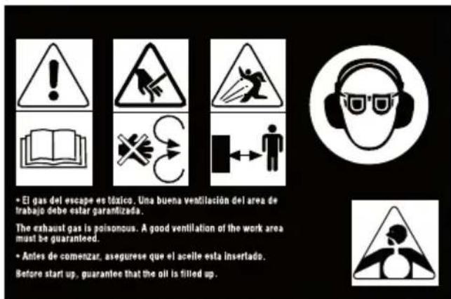 GARLAND Chipper 790 G - WARNING LABELS - 1