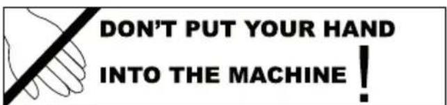 GARLAND Chipper 790 G - WARNING LABELS - 3