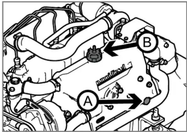 Nanni N4.40HD - Kuhlmittelkreislauf entleeren - 1