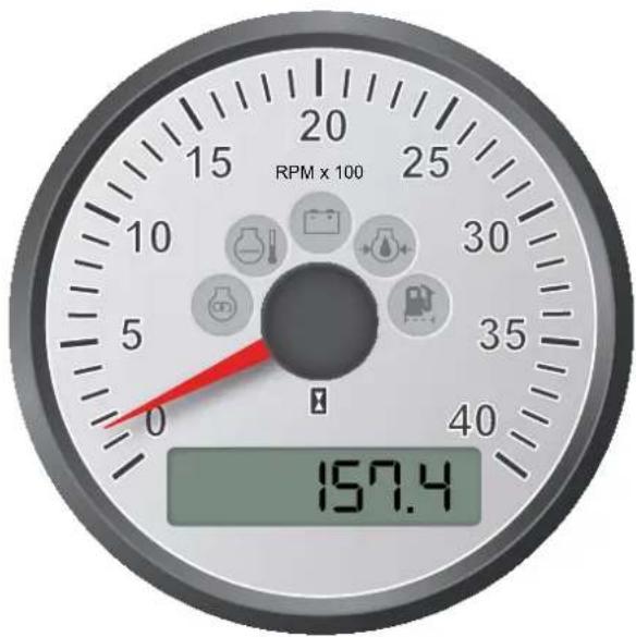 Nanni N4.40HD - Tachometer &amp; Warning lamps - 1