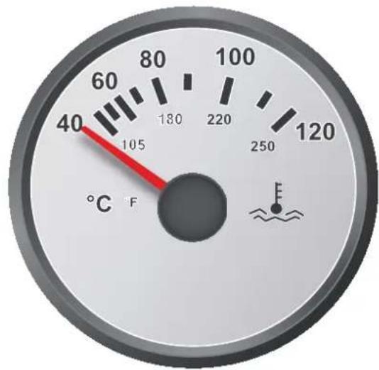 Nanni N4.40HD - Indicateur de température liquide de refroidissement - 1