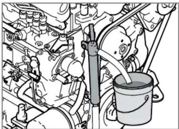 Nanni N4.40HD - Moottoriöljyn tyhjentäminen - 1