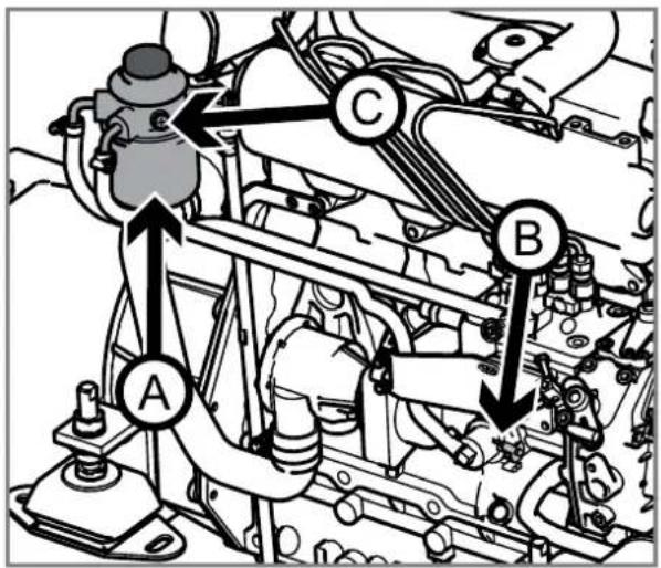 Nanni N4.40HD - Replacing the fuel filter - 1
