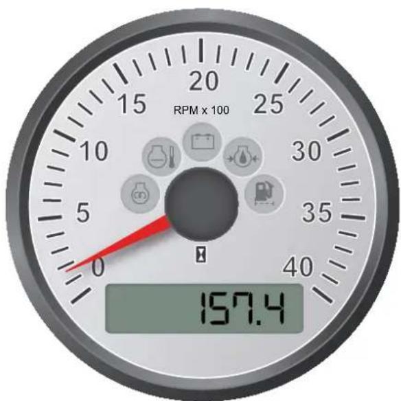 Nanni N4.40HD - Drehzahlmesser und Warnleuchten - 1