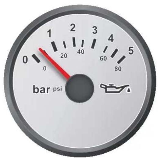 Nanni N4.40HD - Indicateur de pression d'huile moteur - 1