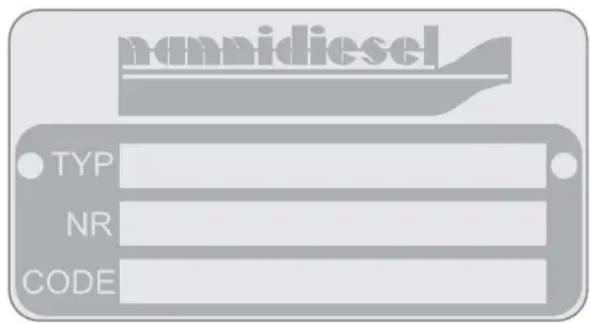 Nanni N4.40HD - Engine identification - 1