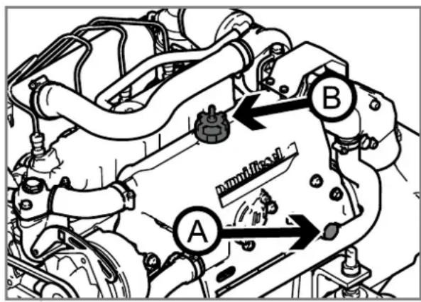 Nanni N4.40HD - Vidange du liquide de refroidissement - 1