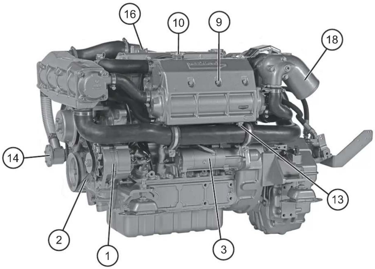 Nanni N4.115 - Engine main components - 1