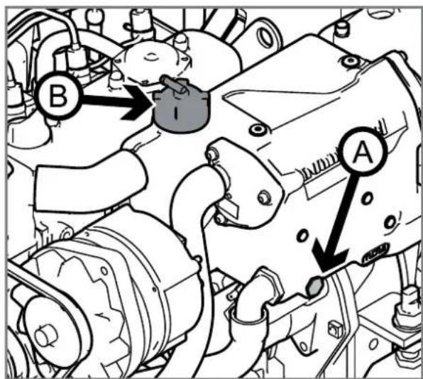 Nanni N4.38 - Draining the coolant circuit - 1