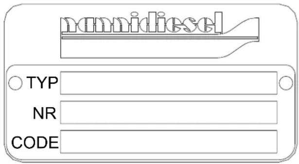 Nanni H4.150 - Identification plates - 1