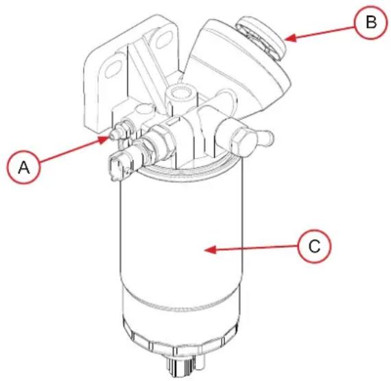Nanni H4.115 - Bleeding the fuel circuit - 1