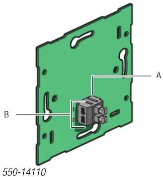 Niko 55014031 - Raccordement d'une platine murale simple - 1