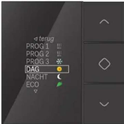 Niko 55013040 - Een vast temperatuurniveau wijzigien - 1