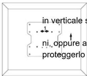 in verticale s 1 ni, oppure a proteggerlo