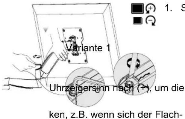 Goobay TV Easyslide Twin S - Einstellen des Schwenkarms - 1