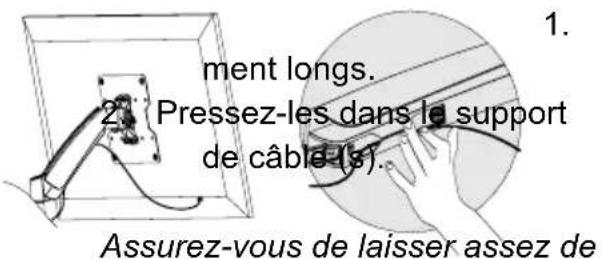 Goobay TV Easyslide Twin S - Gestion des câbles - 2