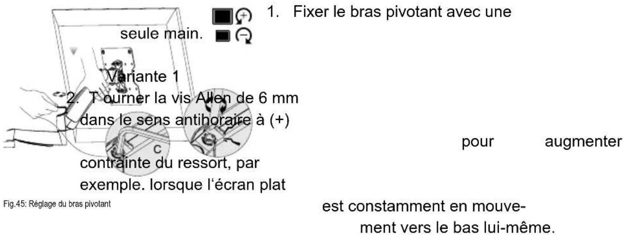 Goobay TV Easyslide S - Réglage du bras pivotant - 1