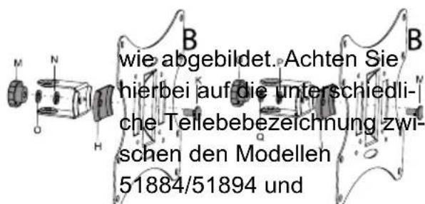 Goobay TV EasyScope Twin M - Adapterplattenmontage - 1