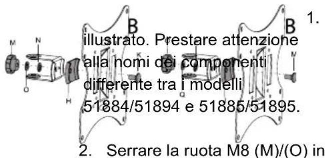 Goobay TV EasyScope Twin M - Assemblare la piastra VESA - 1
