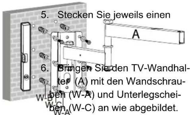 Goobay TV EasyScope Twin M - Wandmontage - 4