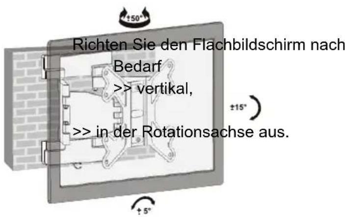 Goobay TV EasyFold ML - Ausrichten des Flachbildschirms - 1
