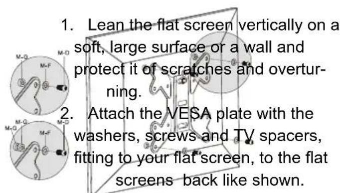 Goobay TV EasyFold ML - Flat screens with arched back - 1