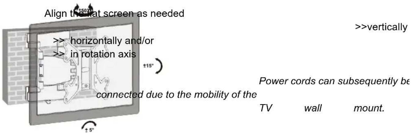 Goobay TV EasyFold ML - Risk of injury by moving product parts - 2