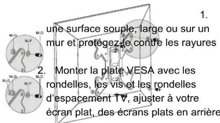Goobay TV EasyFold ML - Ecrans plats avec face arrêté courbée - 1