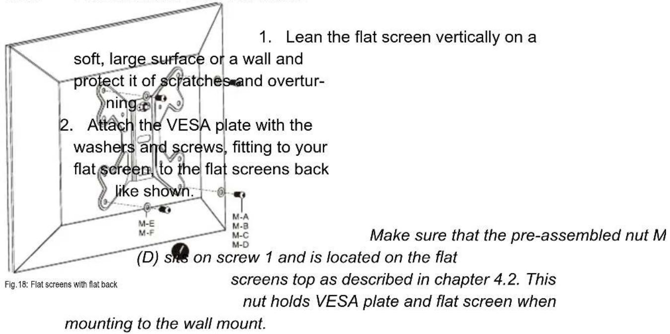 Goobay TV EasyFold ML - Flat screens with flat back - 1