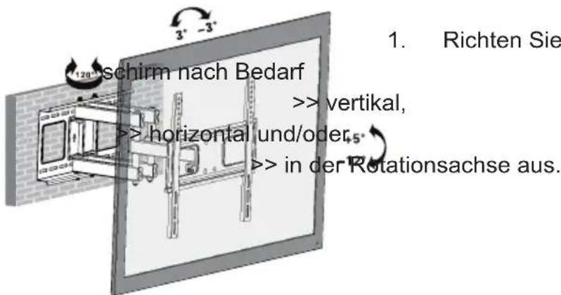 Goobay TV EasyFold XL - Verletzungsgefahr durch bewegliche Produkteile - 3