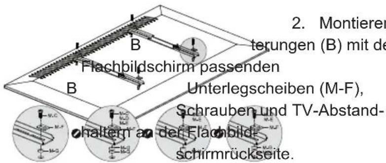 Goobay TV EasyFold XL - Flachbildschirme mit gewölbter Rückseite - 3