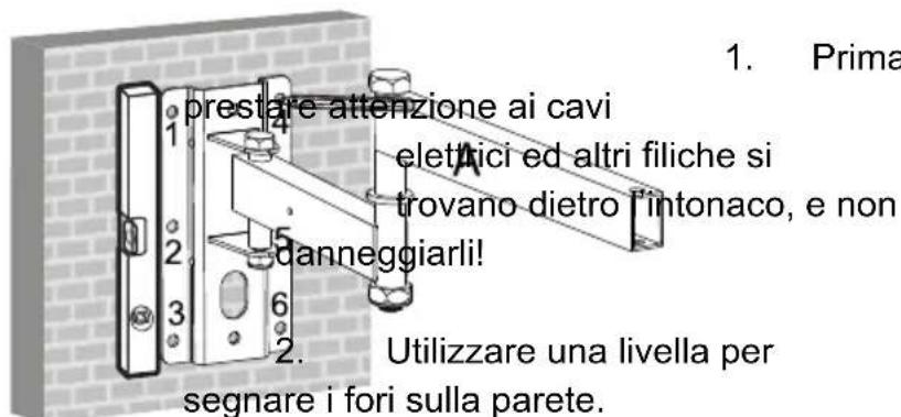 Goobay TV EasyScope M - Installazione su parete - 2