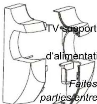 Goobay TV EasyScope M - Assembler les Couvercles de TV support mural - 2