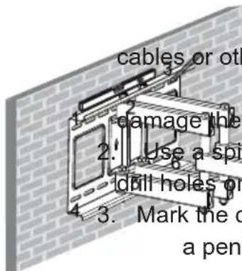 Goobay TV EasyFold L - Risk of material damage by inappropriate ambient conditions - 9