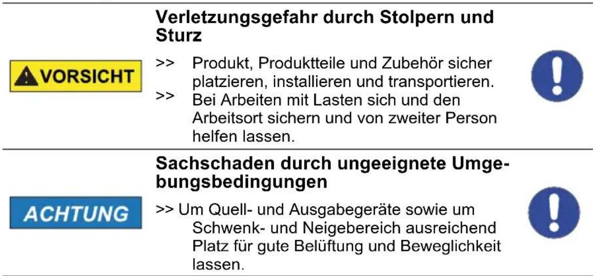 Goobay TV EasyFlex XL - Einhängen und Sichern des Flachbildschirms - 1