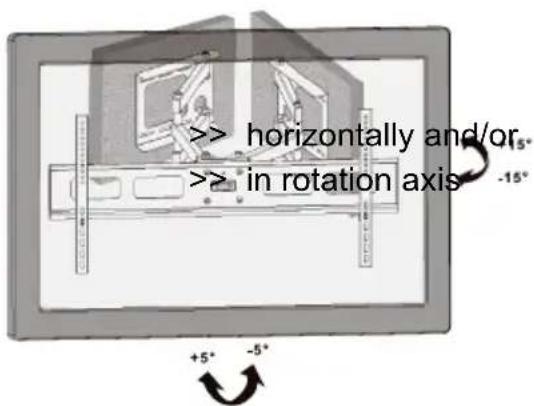 Goobay TV EasyFold Corner - Risk of injury by moving product parts - 2