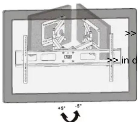 Goobay TV EasyFold Corner - Ausrichten des Flachbildschirms - 1