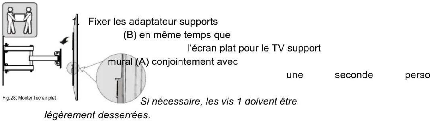 Goobay TV EasyFold Corner - Monter et assurer I'ecran plat - 2