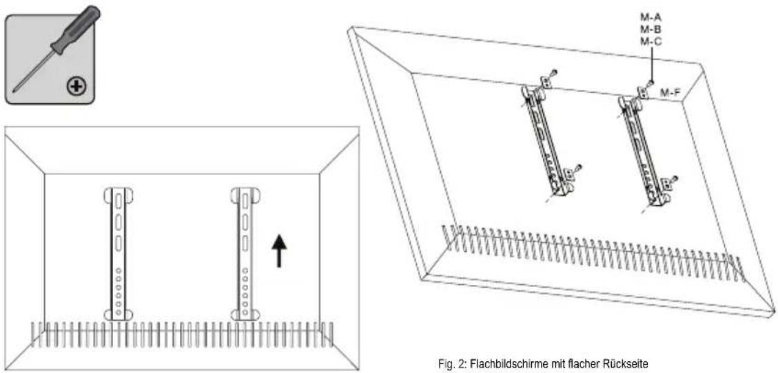 Goobay TV EasyFix UltraSlim XL - Flachbildschirme mit flacher Rückseite - 1