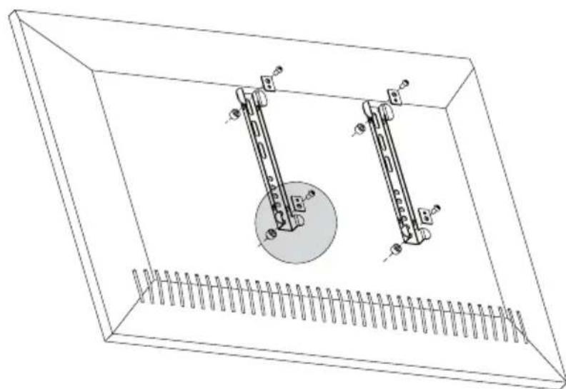 Goobay TV EasyFix SuperSlim - Flachbildschirme mit gewölbter Rückseite - 2
