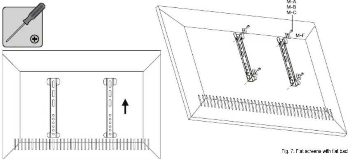 Goobay TV EasyFix SuperSlim - Flat screens with flat back - 1