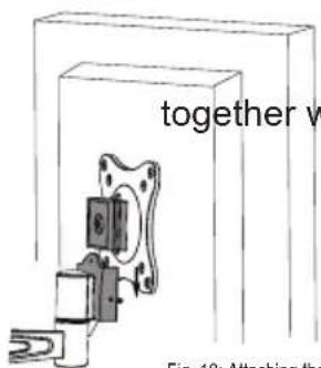 Goobay ScreenScope - Attaching, fixing and locking the flat screen - 3