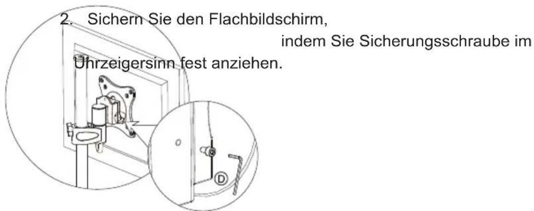 Goobay ScreenScope - Einhängen, Sichern und Abschreiben des Flachbildschirms - 3