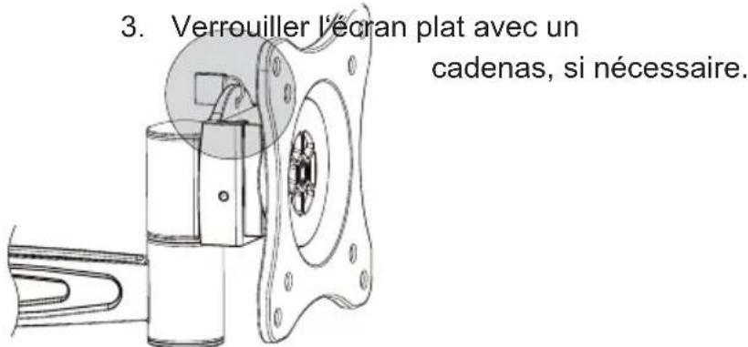 Goobay ScreenScope - Raccrocher, fixer et verrouiller de l'écran plat - 3
