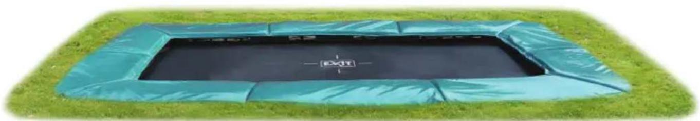 EXIT Supreme Ground Level Rectangular - Trampoline - 1
