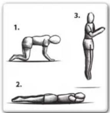 EXIT Supreme Ground Level Rectangular - FORTGESCHRITTENE ÜBUNG 2: Hände und Knie auf Vorwärts-Fall - 1