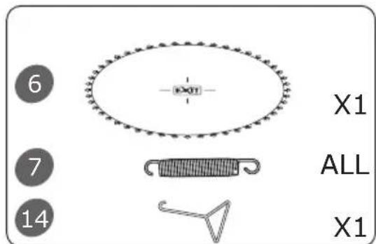 EXIT Twist Ground - Parts list / Teileliste / Onderdelenlijst / List des pieces - 9