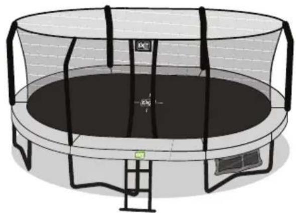 EXIT JumpArenA Allin 1 - Notice: Put the net on the inside of the poles on the frame pad. Now go stand on the jumpmat. - 5